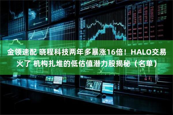 金领速配 晓程科技两年多暴涨16倍！HALO交易火了 机构扎堆的低估值潜力股揭秘（名单）